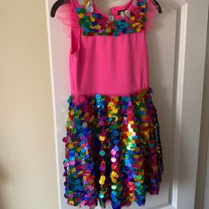Jojo siwa confetti dress. Size M (7/8).
